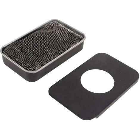 Poêle à alcool portable léger mini pare-vent pour camping extérieur noir