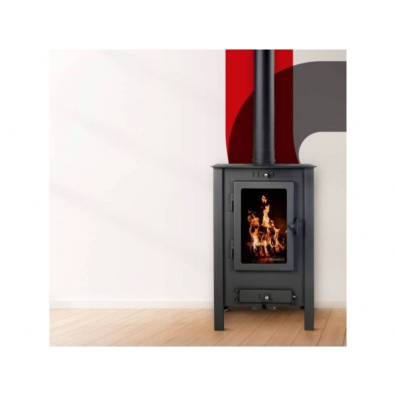 Poêle à bois Theca Viena 15,7kW sortie D110mm