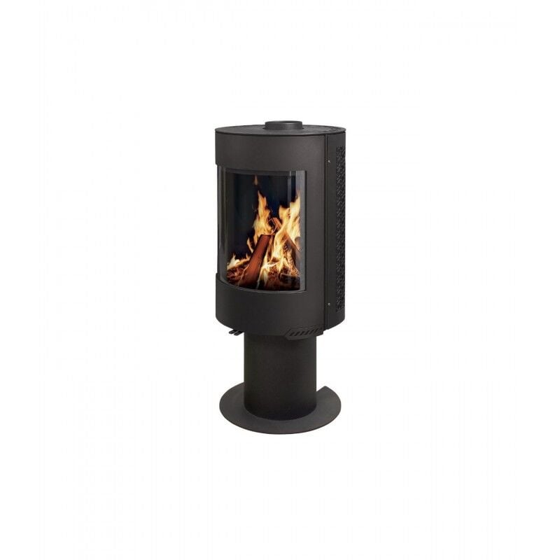 Poêle à Bois 7kW INTERSTOVES Noir - MAURA