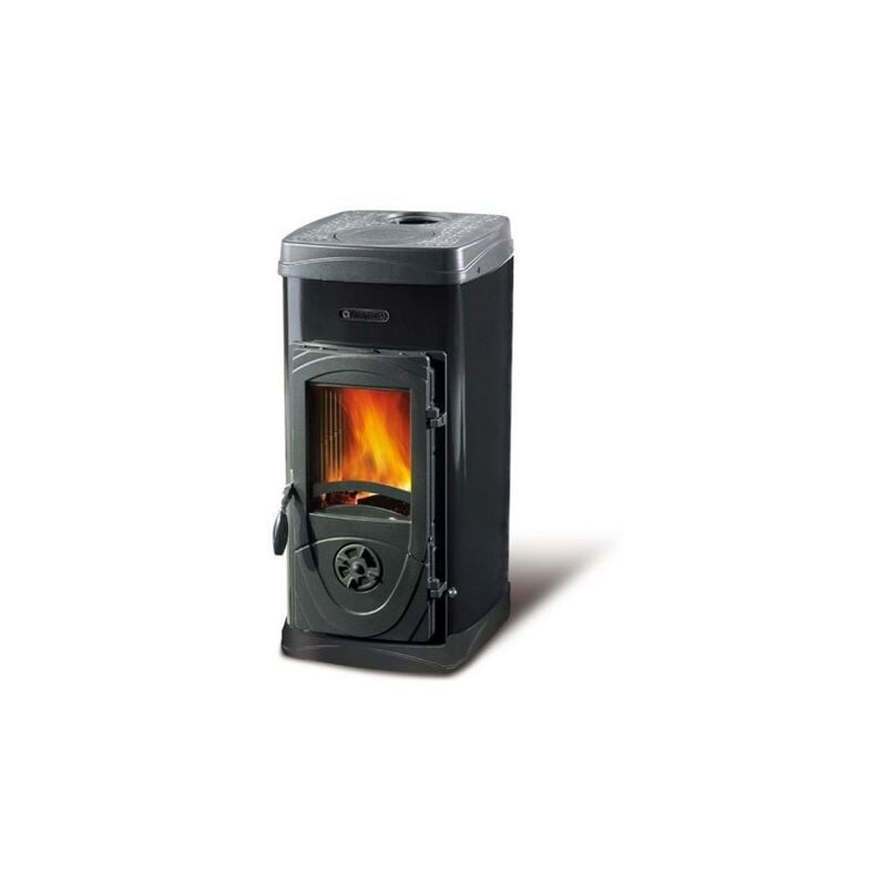 Nordica - Poele a' bois La Extraflame Super Junior avec habillage en acier e'maille' noir 5 kw 143 m chauffable