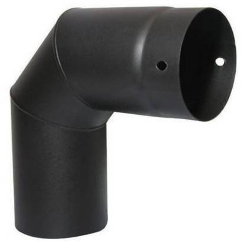 Poêle à bois à courbe de porcelaine à 90°