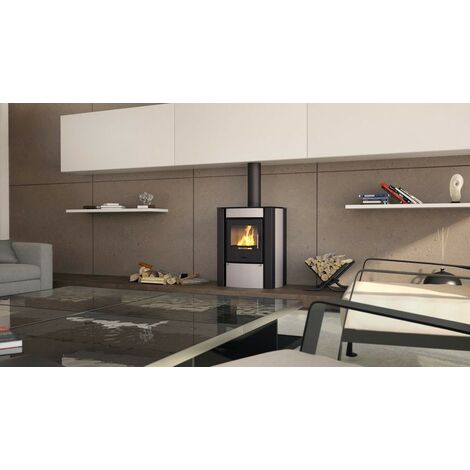 Poêle à bois AMOS 9 kW en plusieurs couleurs - Couleur: Beige