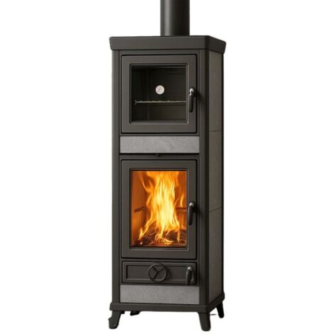Poêle à bois avec four en pierre - THERMOROSSI Anna Evo5 Stone 12.5 kW