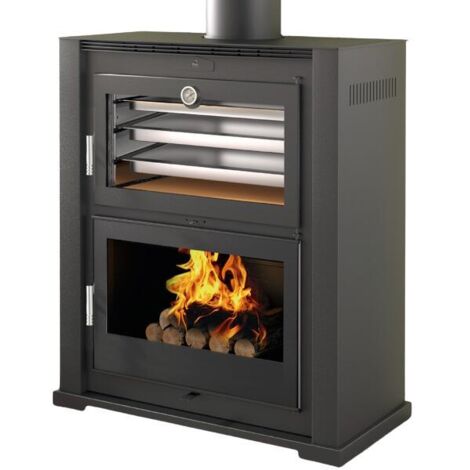 Poêle à bois avec four - FIREMATIC Baltimore 10.9 kW  Foyer en fonte