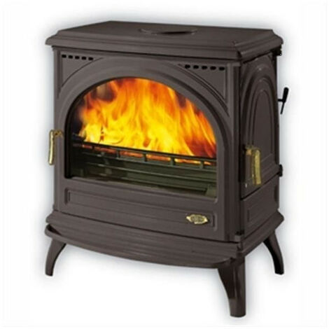 Poêle à Bois Fonte-CARVIN-11 kW-Peint Anthracite GODIN - 366101
