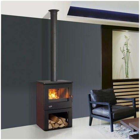 Poêle à bois Chinon 8,5kW acier émaillé  CARMIN GODIN - 362113CARMIN