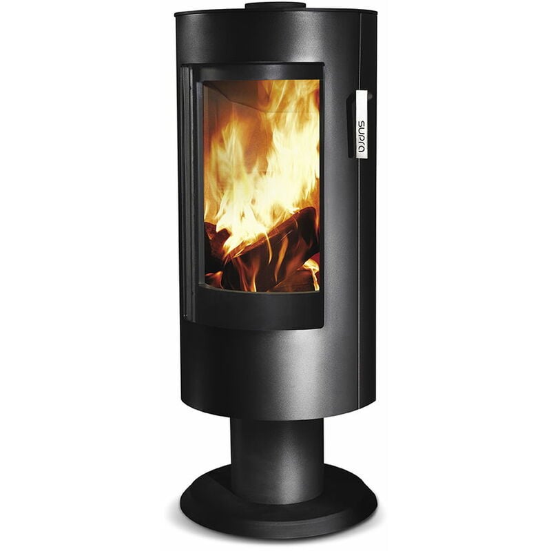 Supra - Poêle à bois chloé sur pied acier - vertical - étanche - 7,1kW