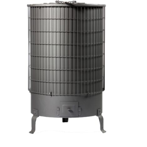 Poêle à bois DEOM TURBO 6 – Puissance 10800 Kcal/h – Longueur max de bûche 12.5 cm – Volume de chauffe 352 m³ – Évacuation des fumées 153 mm