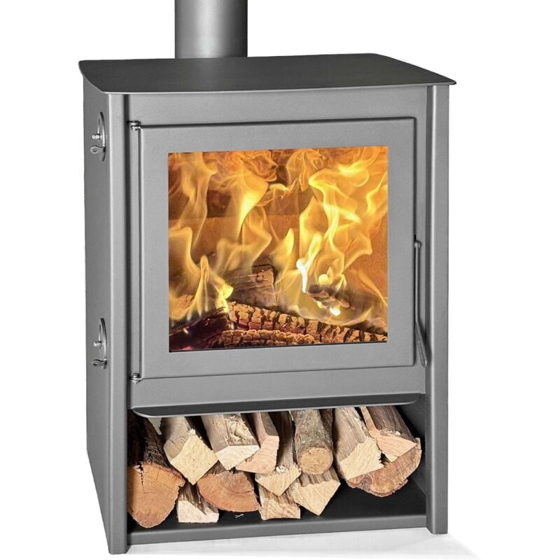 Panadero - poêle a bois eco design milano 11 kw titanium juan PANADER0