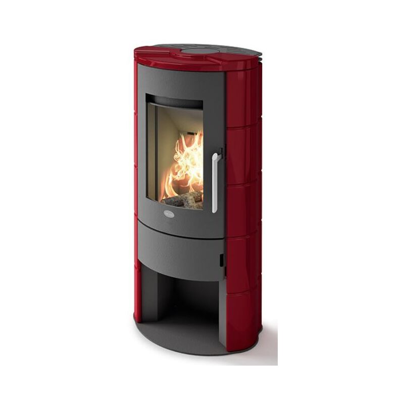 Eva Calor - Poêle a bois étanche en céramique - evacalor Marica 8 kW Bordeaux