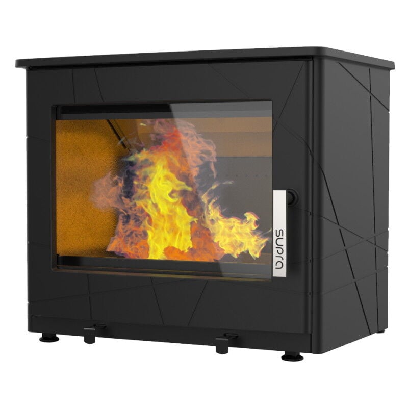 Supra - Poêle à bois usko rabaisse 8.7KW en fonte - étanche - eco design