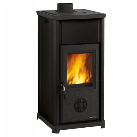 Poêle à bois – Finition Tea Black 42×42 h83 cm 7,0 kW – La Nordica