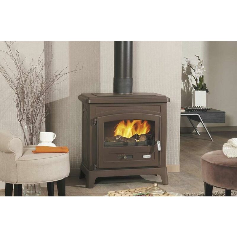 Godin - Poêle bois bûche Fonteval 10Kw - Anthracite - 389143