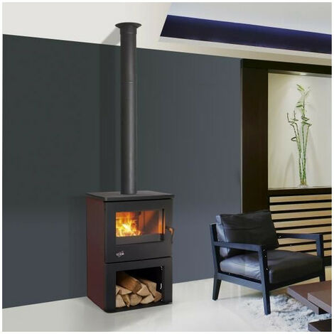 Poêle à bois Chinon 8,5kW acier émaillé CARMIN GODIN - 362113CARMIN