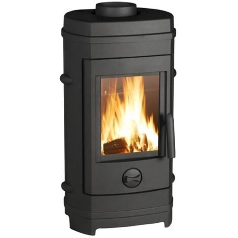 Poele a bois INVICTA Remilly - Puissance optimale: 7 kW - Max: 10,5 kW - Bûches 34 cm max - Fonte - Fabriqué en France - Ecod…