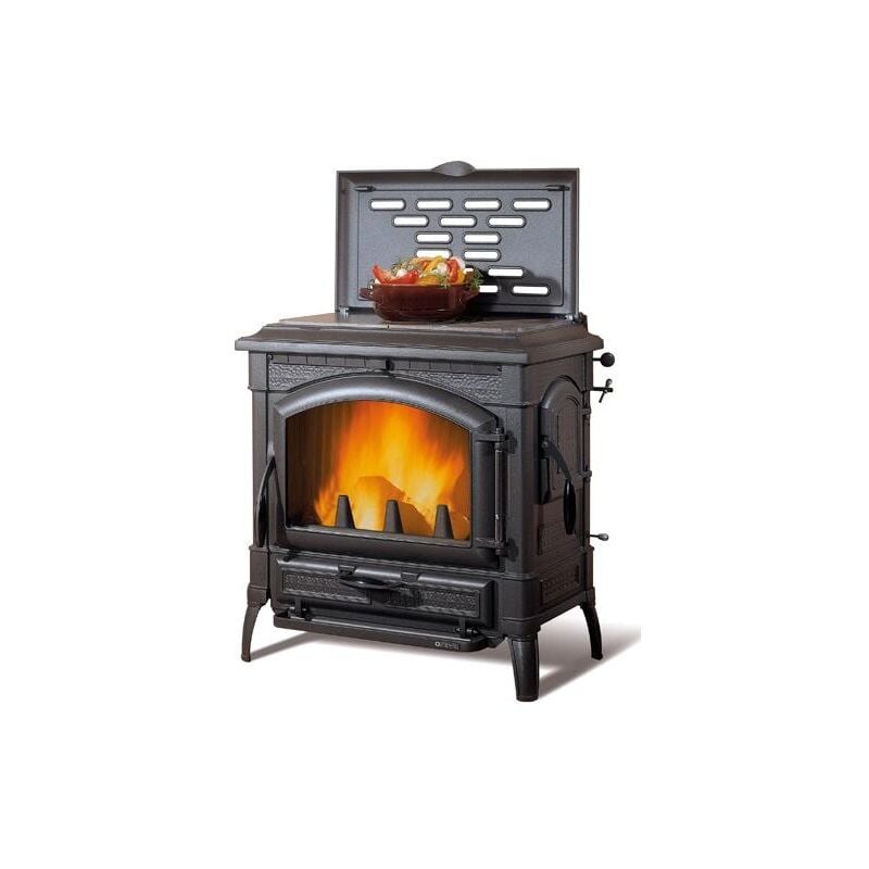 Nordica - Poêle à bois en fonte - la Isotta con cerchi Evo 11.9 kW