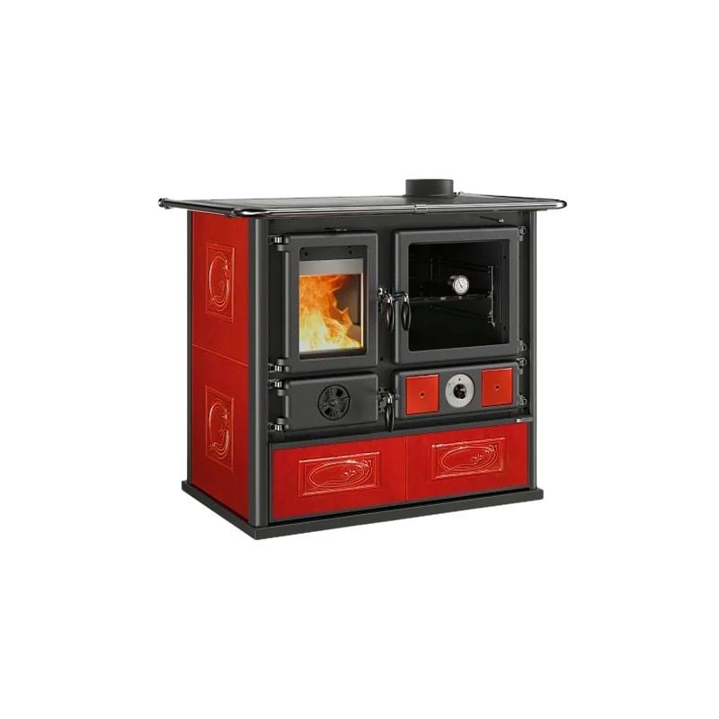 Nordica - Thermo cuisinière à bois - la TermoRosa dsa 15.5 kW Bordeaux