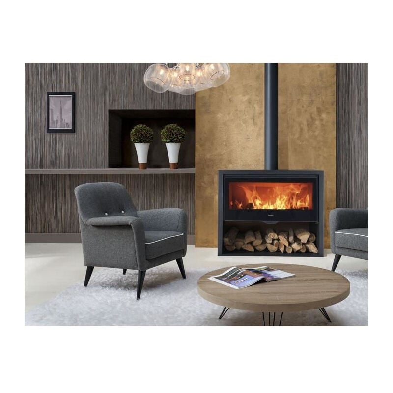 Panadero - Poele a bois Chopin 3V Ecodesign - 8,2 kw - Bûches 80 cm