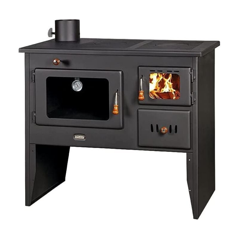 Poêle à bois Prity 2P41, 15 kW, conduit à gauche