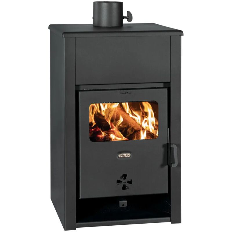 Prity - Poêle à bois K2D, 11,6 kW, conforme à la norme en certification : ce BlmSchV2