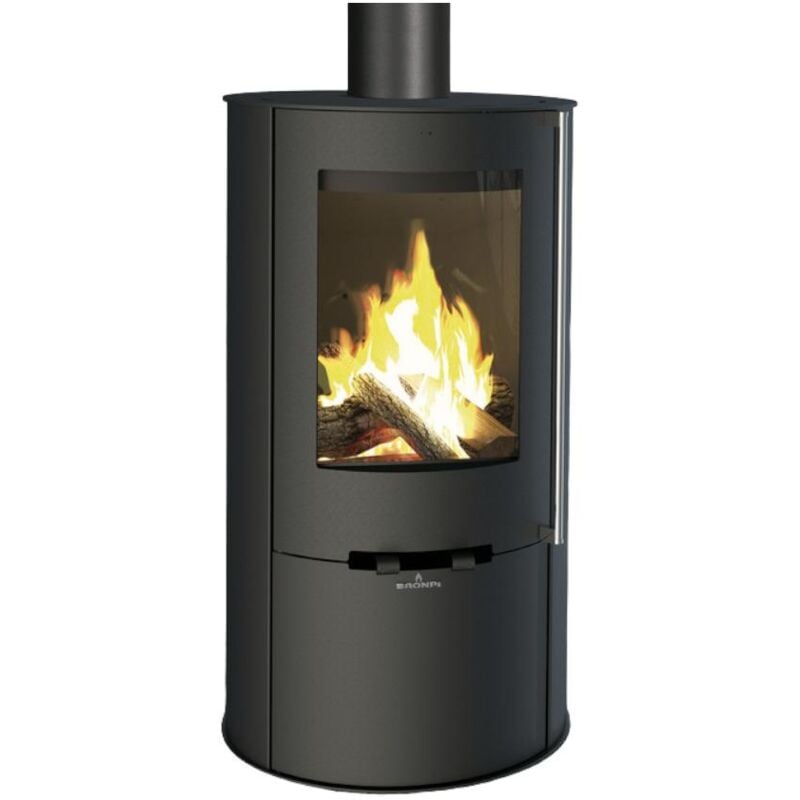 Bronpi - Poêle à bois rond raccordable Dover 9.4 kW