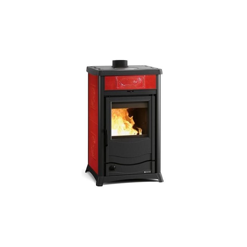 Nordica - Thermo poêle à bois raccordable - la TermoRossella Plus Evo dsa 4.0 11.1 kW Bordeaux