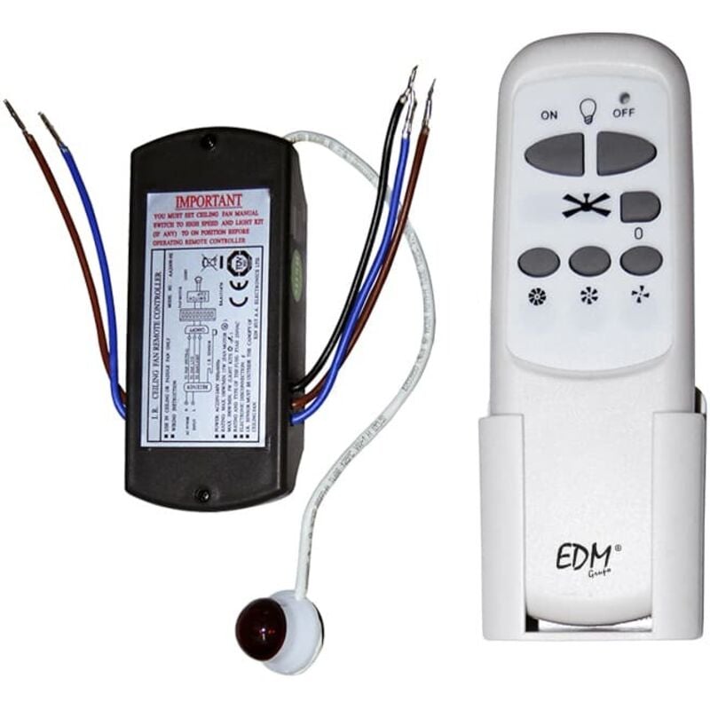 EDM - Kit Telecommande Universelle Pour Ventilateurs De Plafond