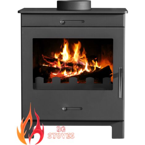 Poêle à bois V05 Nero – 6 kW, design élégant et compact