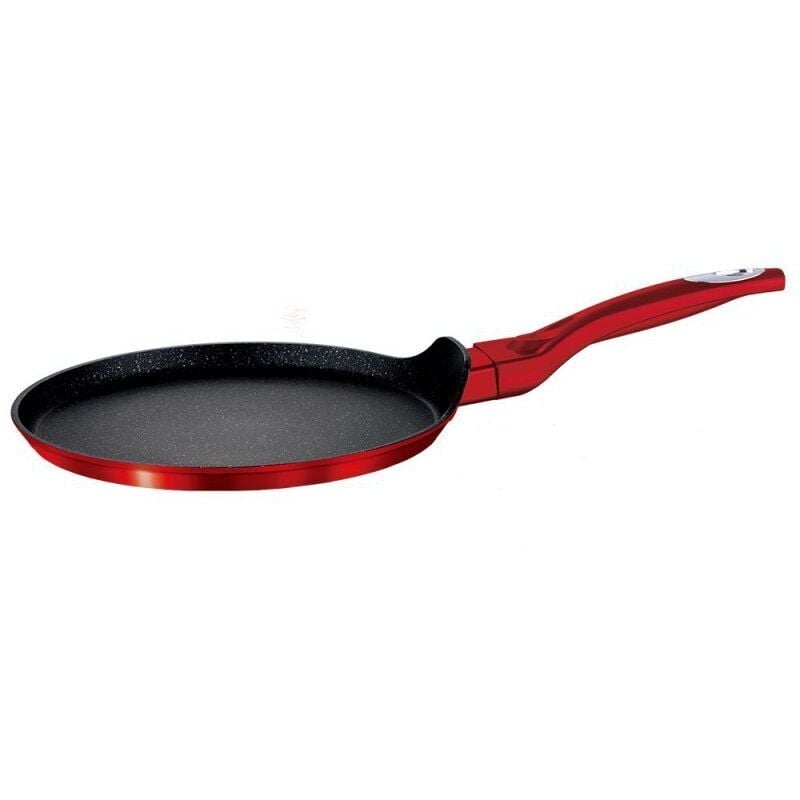 POÊLE À CRÊPES EN GRANIT 25 cm BERLINGER HAUS ROUGE LIGNE MÉTALLIQUE BH-1272