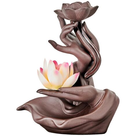 Poêle à encens à reflux de sable violet A, poêle à encens parfumé pour la maison--