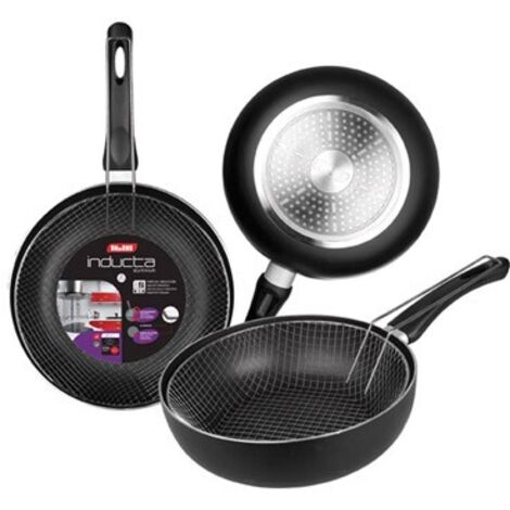 Poêle à frire antiadhésive en aluminium forgé de 24 cm en téflon Ibili 410624