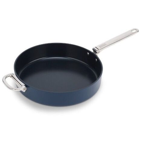 Poêle à frire antiadhésive Joseph Joseph Space de 23 cm (5,4 qt), poignée rabattable de en acier inoxydable, adaptée à l'induction et au four, peu encombrante et facile à ranger.