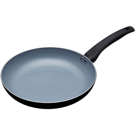 Poêle à frire écologique MasterClass de Ceramic Non-Stick Chemical-Free Induction Cooktop Ready, Aluminium / Iron, Black / Blue, 26 cm