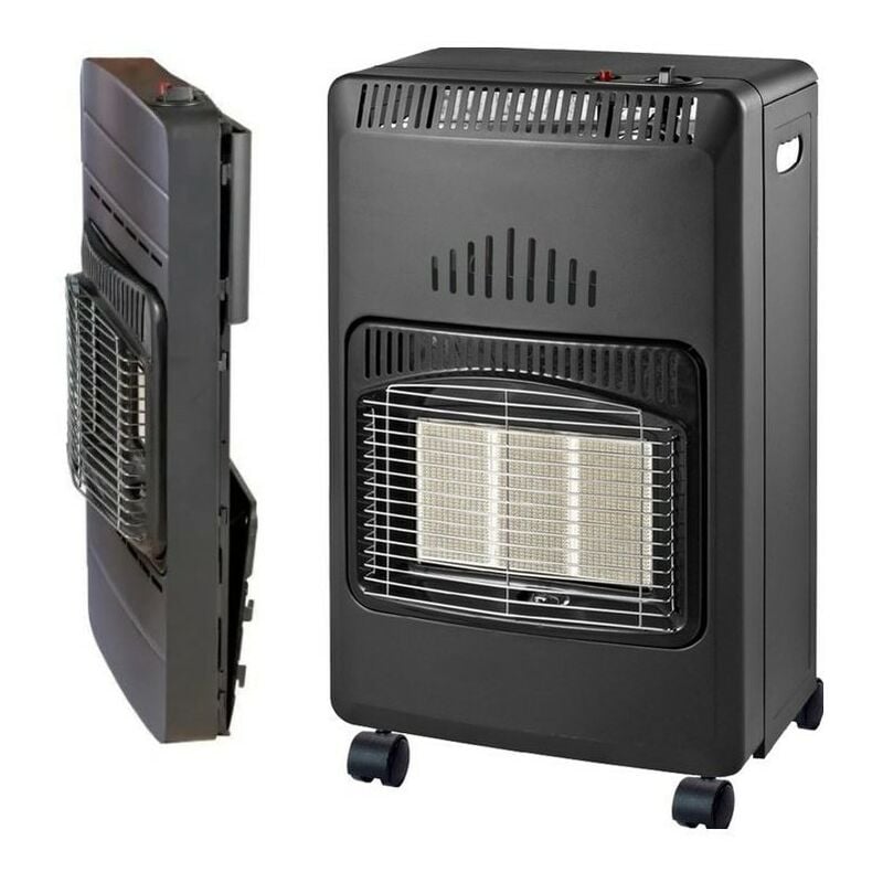 Poele à gaz Infrarouge 4200W Nova Chauffage d'appoint Piezo Volume 120 m3 Pliable Niklas