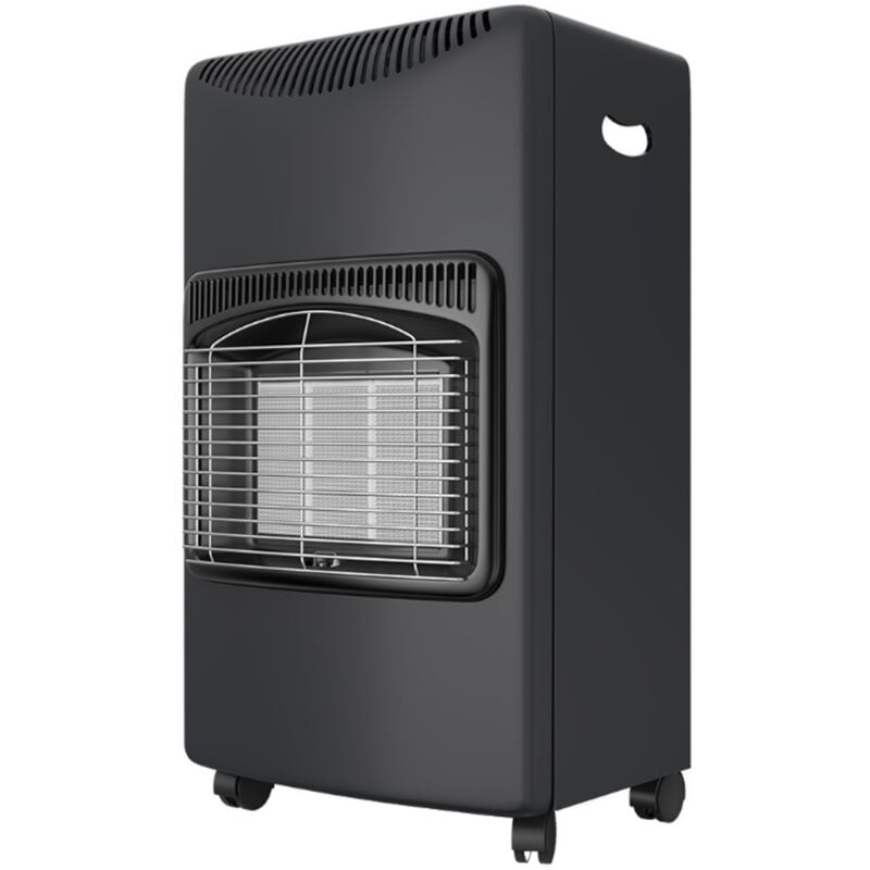 Poele à gaz Infrarouge 4200W Chauffage gaz intérieur 120m3 Chauffage d'appoint à gaz sur roulettes Niklas