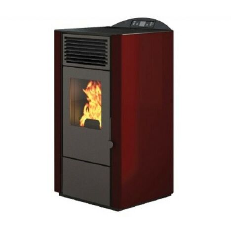 Poêle à granulé 9,5 kW Punto Fuoco Lory - - Rouge