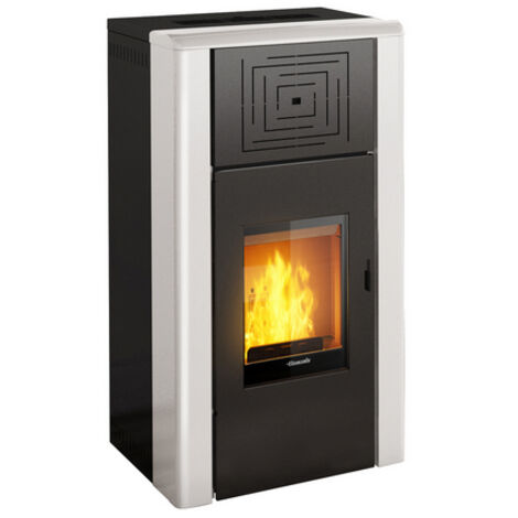 Thermo-poêle à granulés Hydro pellet 15 kW – Évacuation supérieure – Chambre de combustion réfractaire – Classe 5 EN 14785