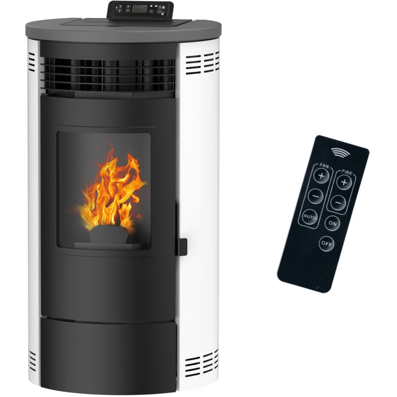 Poêle à granulés Air Flavia 9,5 kW Blanc Sannover