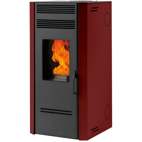 Poêle à granulés biofire G100 - 9,5 kW, Rouge