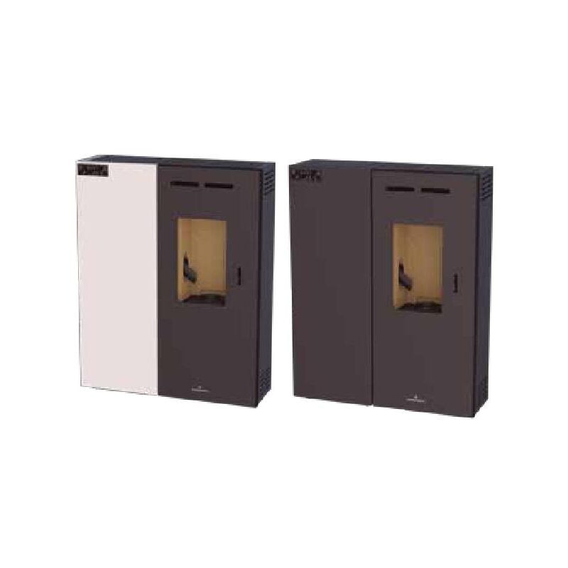 Bronpi - Poêle à granulés extra-plat Minerva Slim 2.9 à 6.2 kW Noir