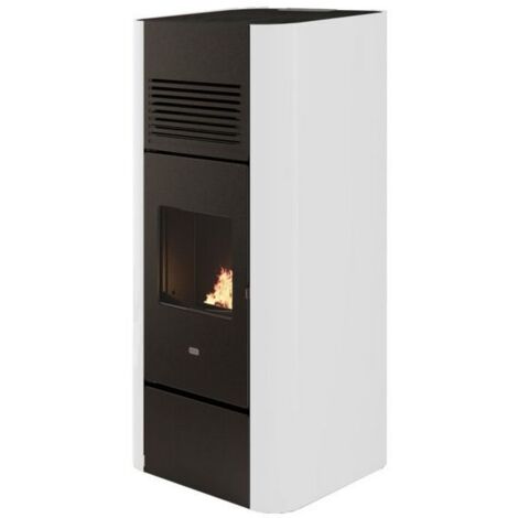 Poêle à granulés canalisable - PUNTO FUOCO Adria 14 kW Blanc