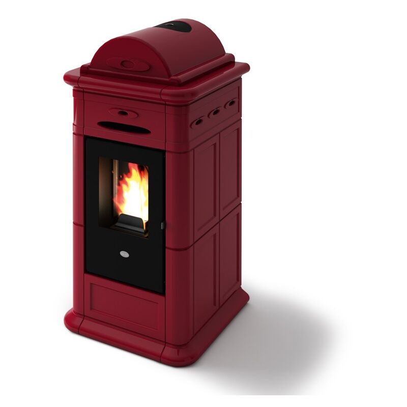 Eva Calor - Poêle à granulés en céramique Adele 8 kW Bordeaux