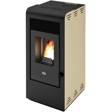 Poêle à granules - EVA CALOR Rita 8 kW  Ivoire