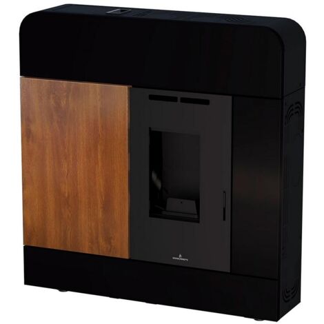 Poêle à granulés extra-plat - BRONPI Dora 11 kW Noir