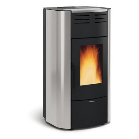 Poêle à granules hydraulique débrayable - EXTRAFLAME Raffaella Idro H18 5.0 23 kW  Gris