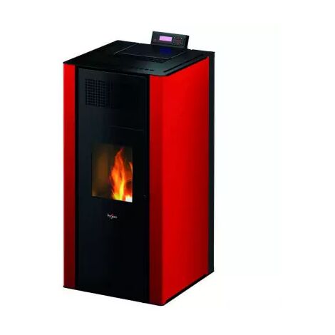 Poêle à granulés hydro 22 kW – Efficacité 96,5% – Ventilation frontale – Système EASY START – Poêle étanche avec vase d'expansion – Pegaso