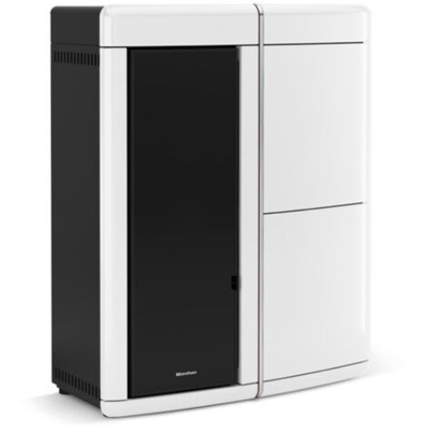 Poêle à granulés hydro étanche débrayable  - EXTRAFLAME Evelyne Idro 2.0 18 kW  Blanc