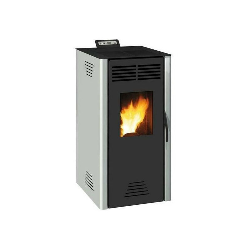 Invicta - Poele a granulés Adrano - 7,3 kW - Rendement 88,7% - Gris