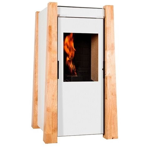 Poêle à granulés KEOPS - ECOFOREST - 9,5kW - Blanc