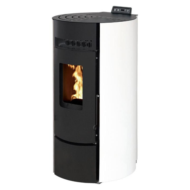 Poêle à granules leandro 9 Etanche - Blanc